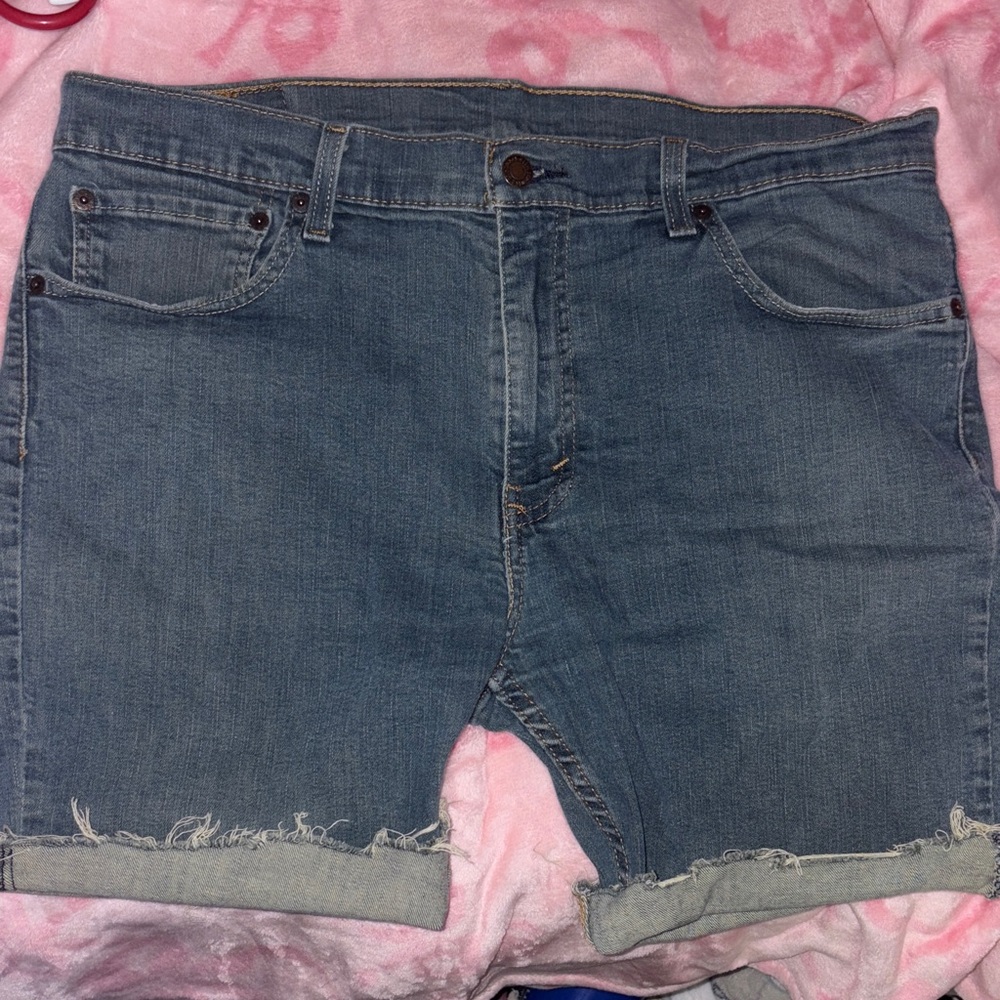 Levi's Blue Denim Cutoff Shorts